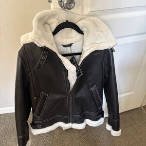 Woman’s Mary shearling woman jacket datk